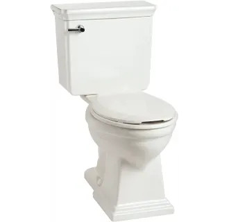 Brentwood 1.28 GPF Two-Piece Elongated Comfort Height Toilet - Less Seat | Build.com, Inc.
