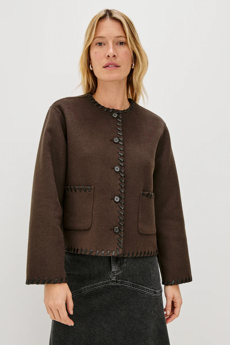 MELANIE JACKET - DARK BROWN | Rails
