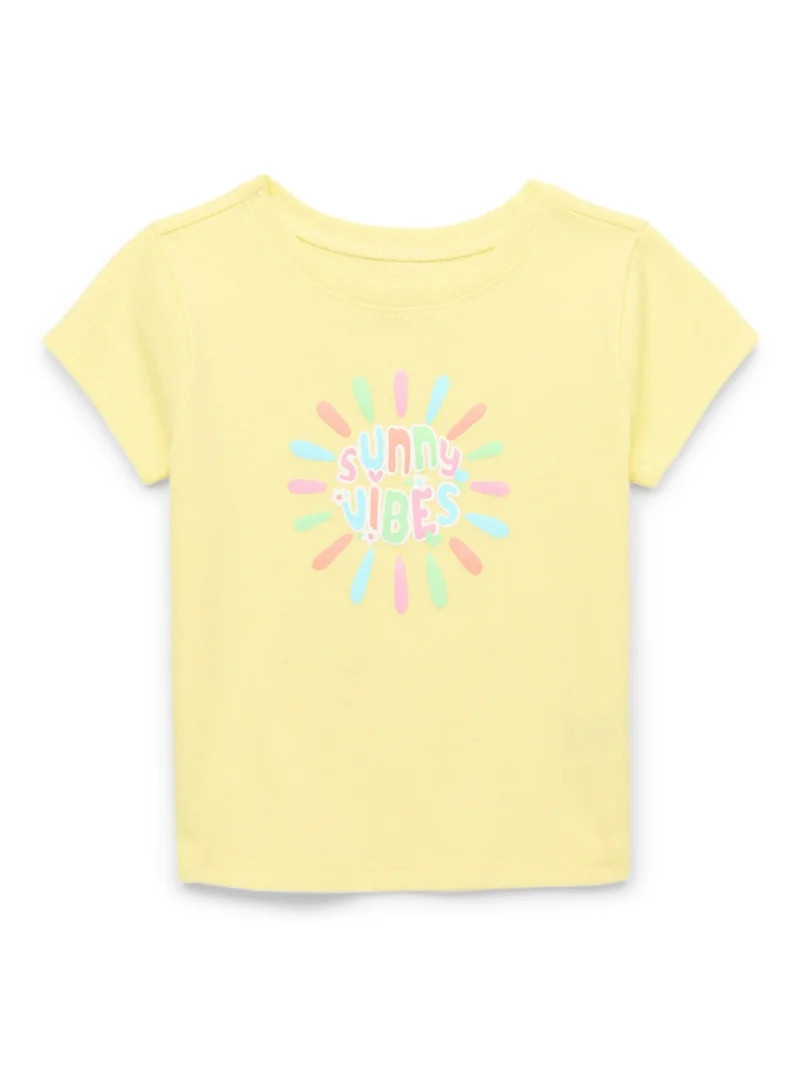 Garanimals Baby Girl Graphic T-Shirt with Short Sleeves, Sizes 0M-24M | Walmart (US)