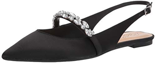 Jewel Badgley Mischka Women's BAMBI Shoe, Black Satin, 6.5 M US | Amazon (US)