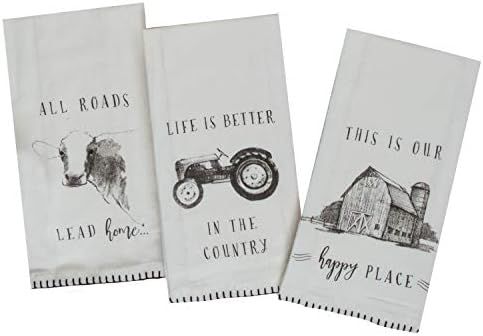 Kay Dee Designs Farmers Market Assorted Set Flour Sack Towels, Set of 3 | Amazon (US)
