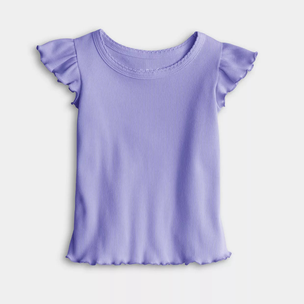 Baby & Toddler Girl Jumping Beans® Flutter Sleeve Rib Tee | Kohl's