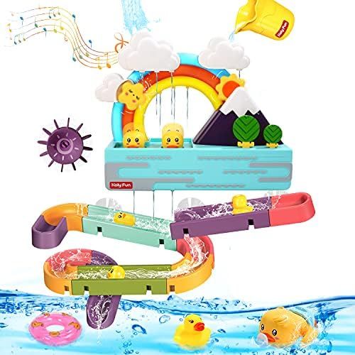 Baby Bath Toy, Interactive Light Up & Musical Bathtub Toys for Toddlers, Floating Squirting Toys for | Amazon (US)