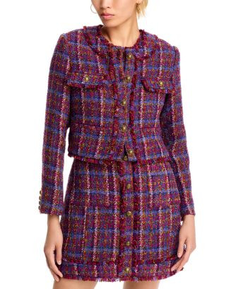 AQUA Tweed Cropped Jacket - Exclusive  | Bloomingdale's Women | Bloomingdale's (US)
