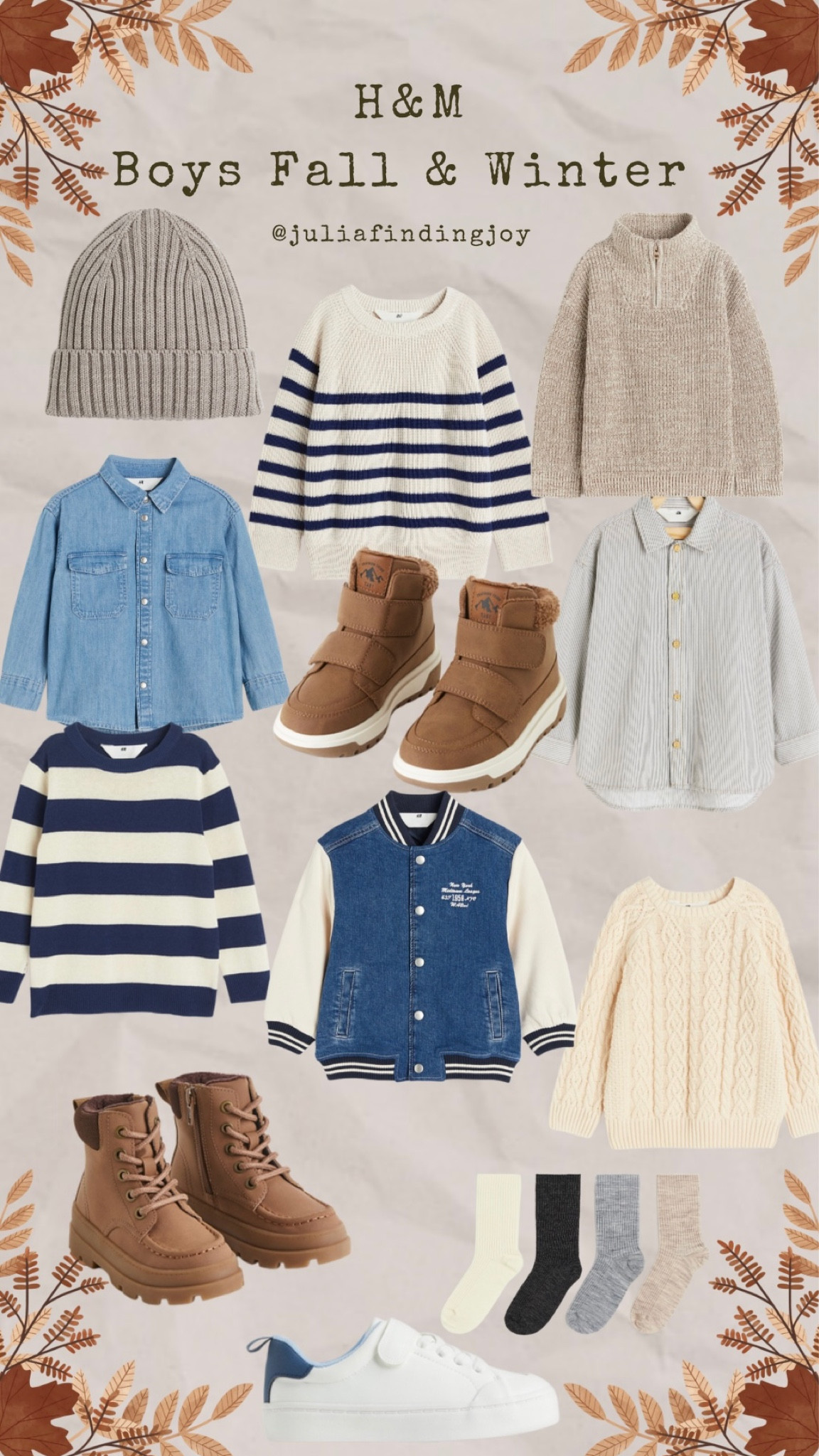 H&M Boys Fall & Winter Clothing Favorites // Shoes, Boots, Hats, Sweaters, Button Ups // Fall Style, Children’s Fall Fashion, Cozy Style 

#LTKkids #LTKfamily #LTKSeasonal