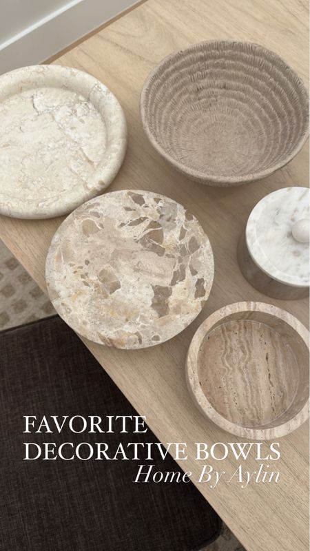 Favorite Decorative Bowls 🤍 

#LTKGiftGuide #LTKfindsunder50 #LTKhome