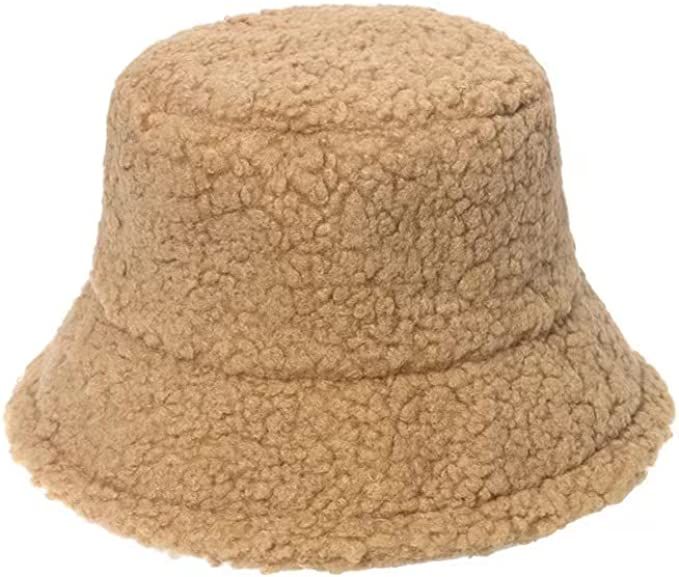 The Bucket Women's Wool Like Straw hat is Suitable for Winter Hats, Fisherman's Hats, and Warm Wi... | Amazon (US)