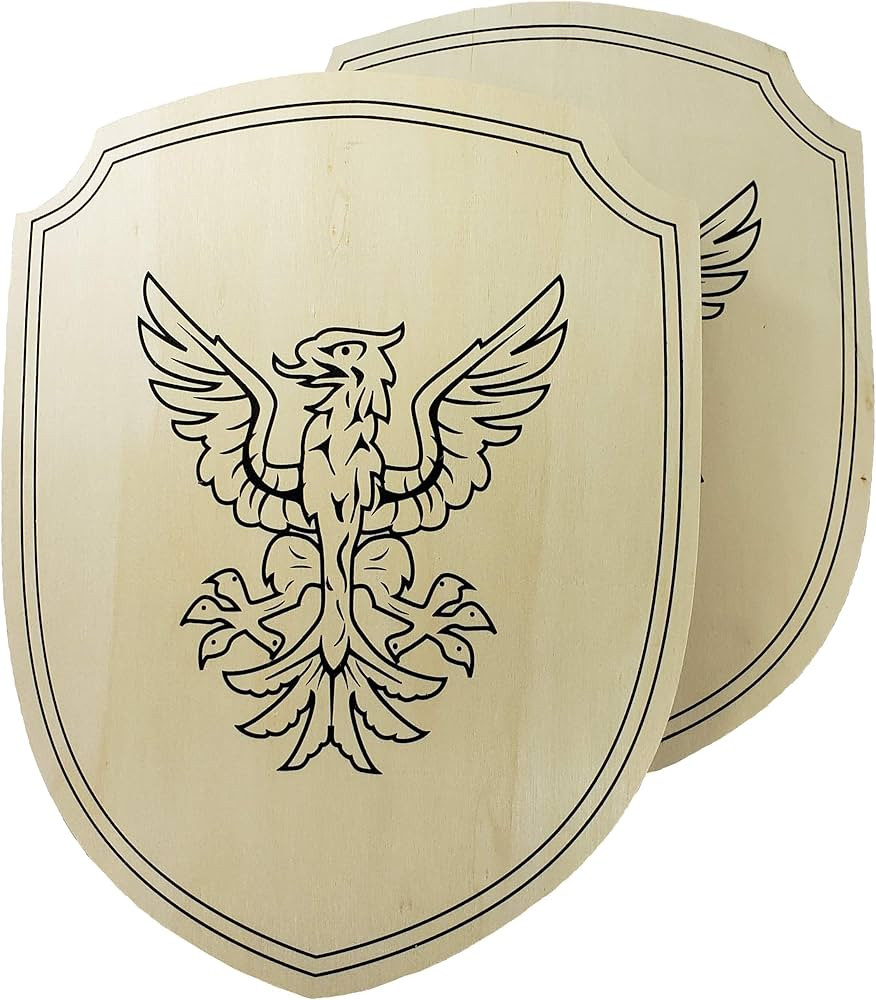 Adventure Awaits! - 2-Pack - Handmade Wooden Toy Shield - Handmade - Lightweight Wood Toy Shield ... | Amazon (US)