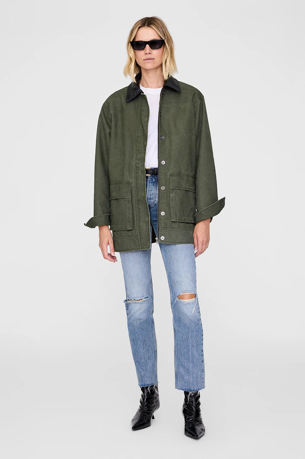 Sean Jacket - Army Green | Anine Bing