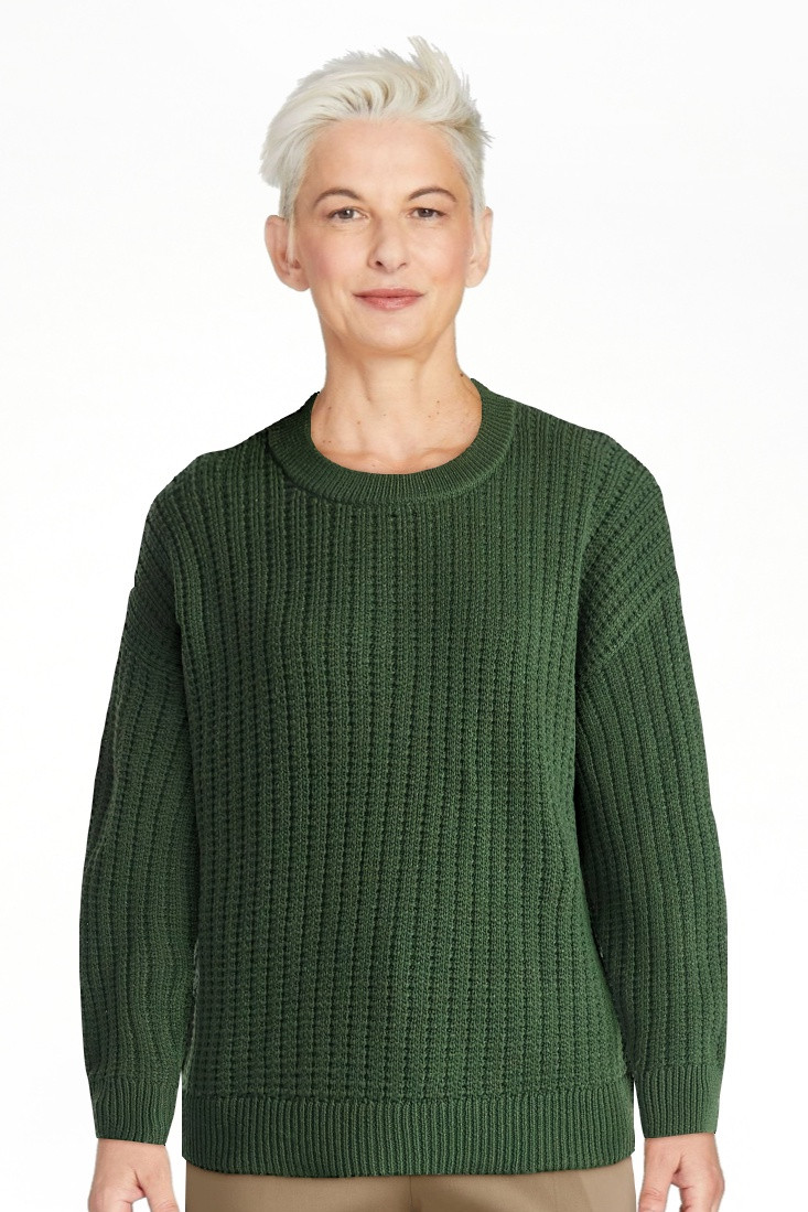 Time and Tru Women's and Women’s Plus Textured Stitch Sweater, Midweight, Sizes XS-4X | Walmart (US)