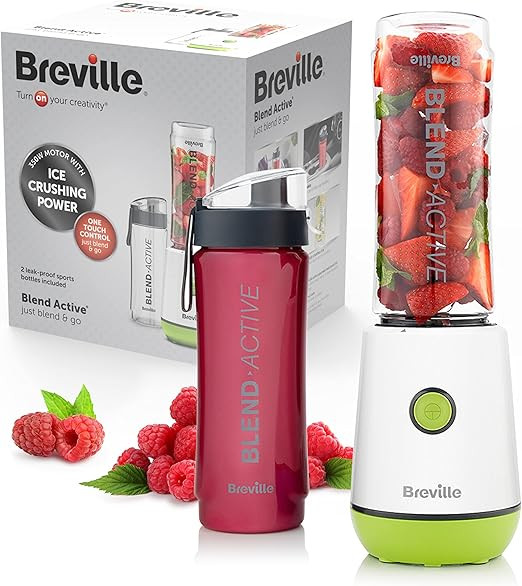 Breville Blend Active Personal Blender & Smoothie Maker | 350W | 2 Portable Blend Active Bottles ... | Amazon (UK)