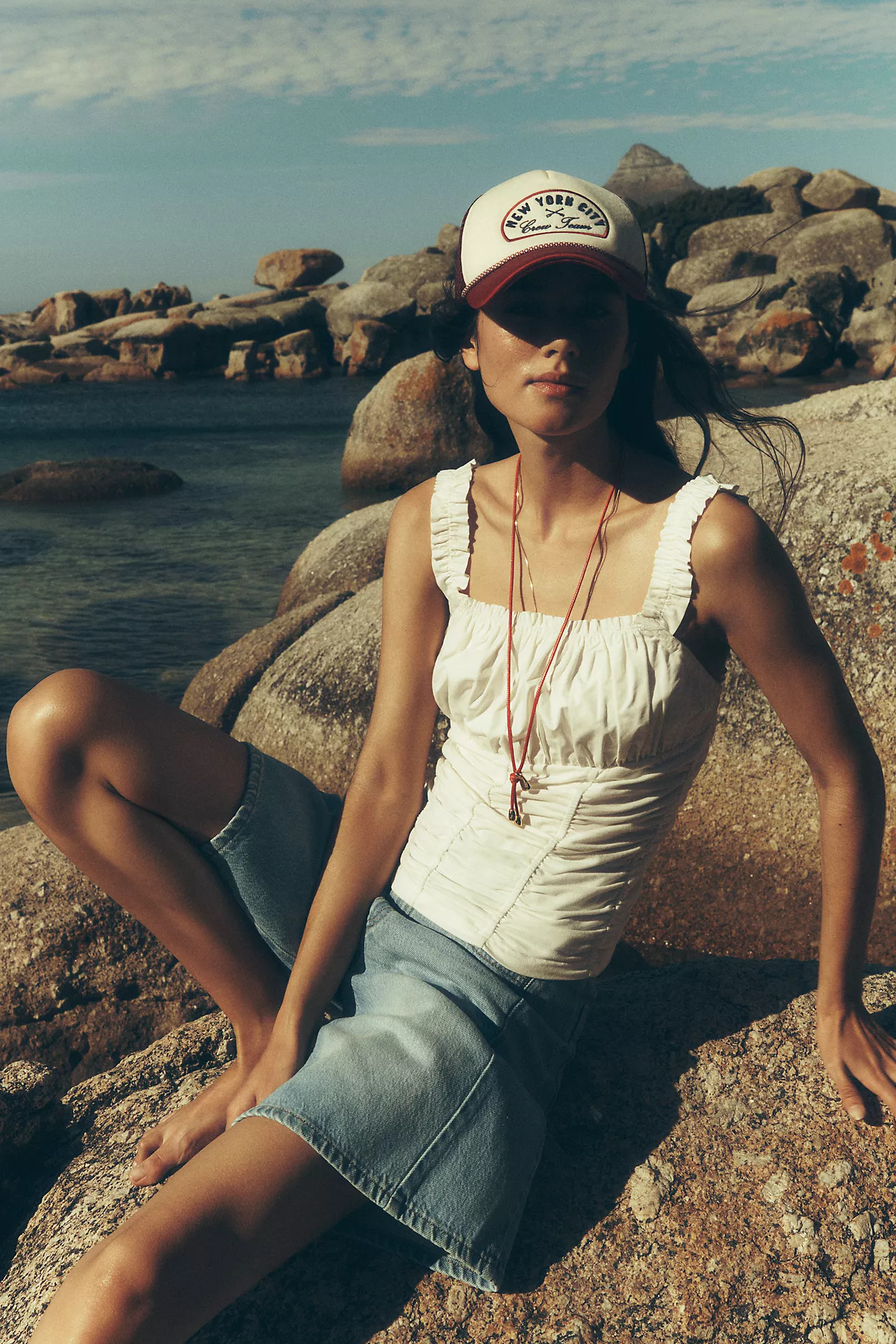 The Adi Mid-Rise Relaxed Bermuda Shorts by Pilcro | Anthropologie (US)