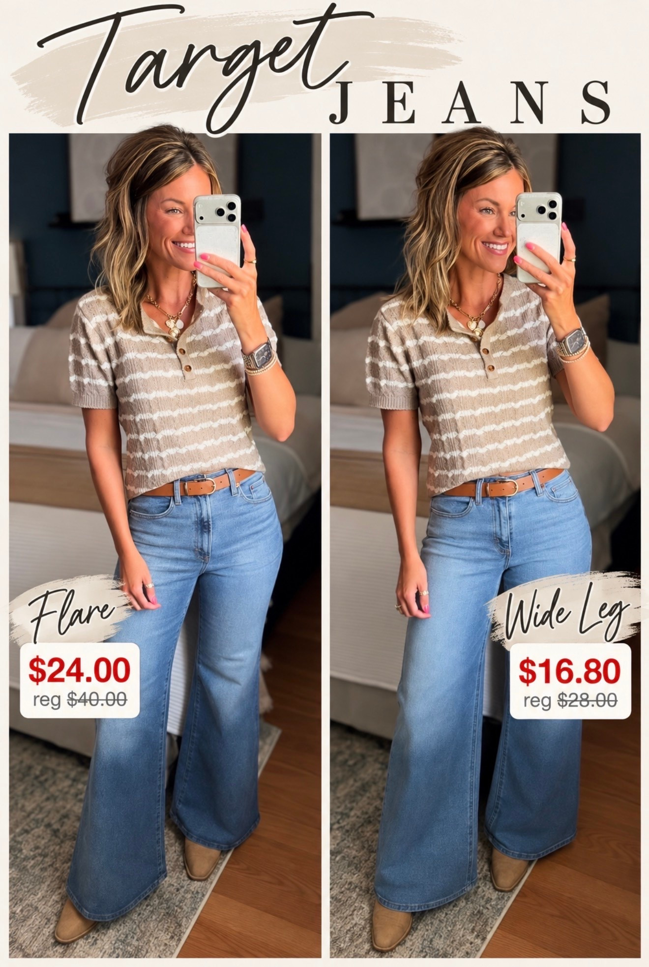 Not one but two affordable pairs of Target denim I love (and both on sale)!!
Wearing size 8 regular length in both styles. 
Top/ small

#LTKSeasonal #LTKOver40