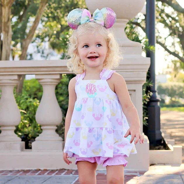 Pastel Mouse Ears Callie Bloomer Set | Classic Whimsy