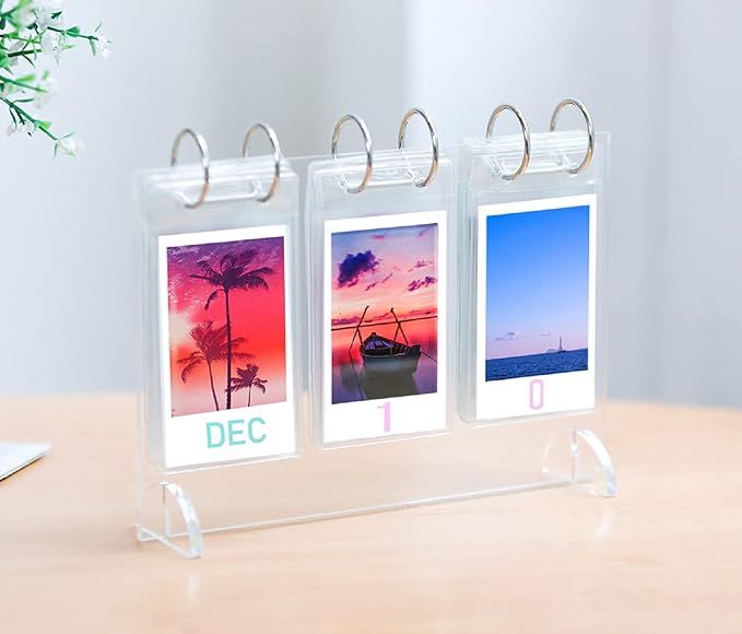 WINKINE Instax Mini Frame, Desktop Photo Album Collection, Polariod Picture Frames, Acrylic Flip ... | Amazon (US)