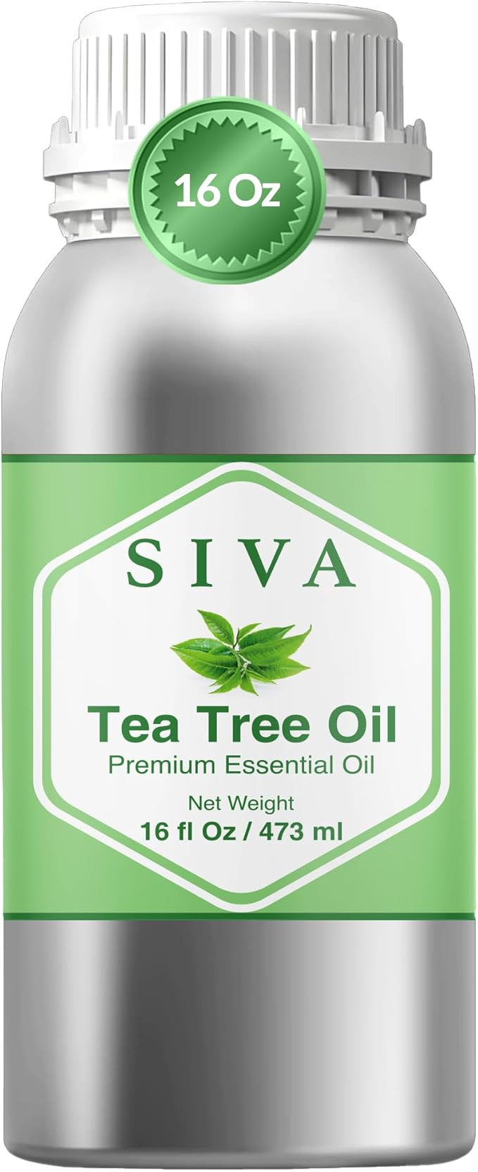 Siva Tea Tree Essential Oil 16 Fl Oz – for Diffuser, Skin & Hair Care – Ideal for Aromatherap... | Amazon (US)
