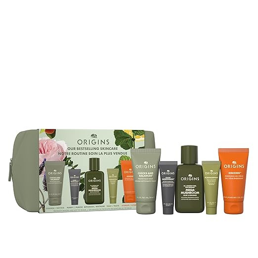 Origins Bestselling Skincare Set | Features Cleanser, Mask, Treatment Lotion, Serum & Moisturizer... | Amazon (US)