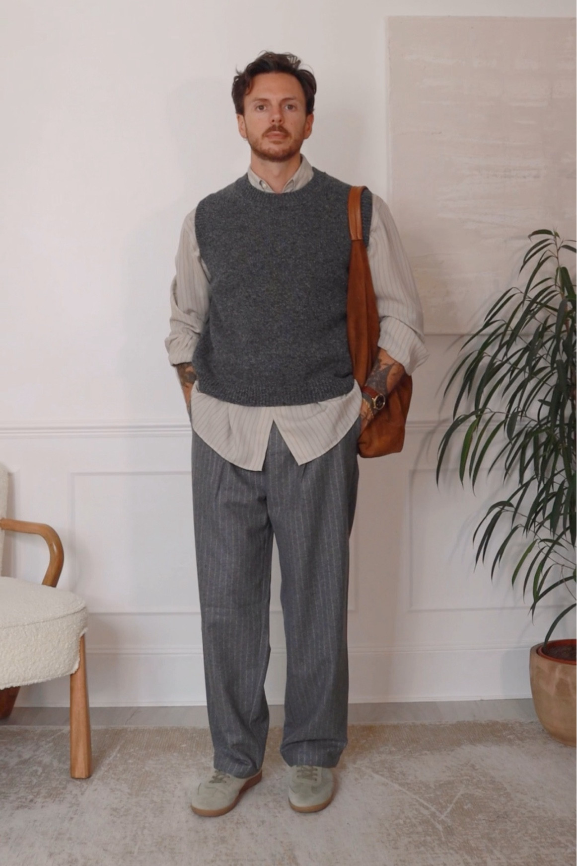 Sweater trousers smart relaxed casual tailoring menswear fashion style autumn winter classy outfit 

#LTKuk #LTKautumn #LTKmens