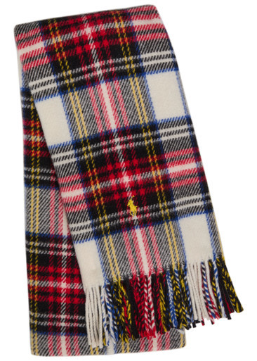 Plaid brushed wool scarf | Harvey Nichols