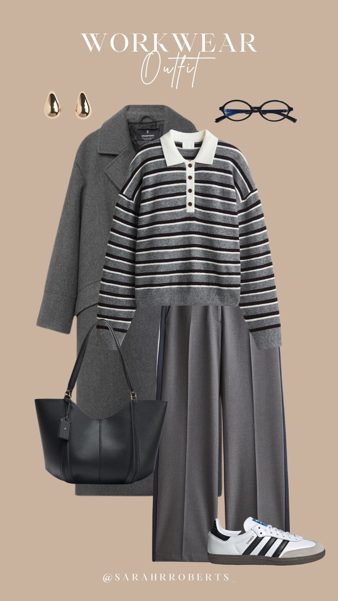 Smart casual workwear outfit styled with trainers 👟 

Love this new knit that’s launched on H&M today! I seen it in store this morning and think it’s nicer in person!

I wear a size small in the knitted jumper 

Workwear uk, teacher outfit ideas, office wear, smart casual office wear, tailored trouser, rugby top, knitwear, charcoal grey

#LTKuk #LTKautumn #LTKworkwear