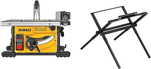 DEWALT Table Saw for Jobsite, Compact, 8-1/4-Inch with Lightweight Protective Safety Glasses (DWE... | Amazon (US)