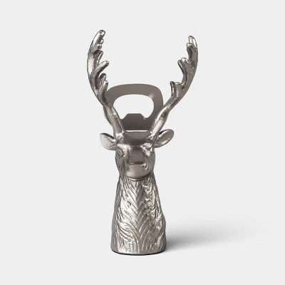 Christmas Decor Reindeer Bottle Opener Silver Finish - Threshold™ | Target