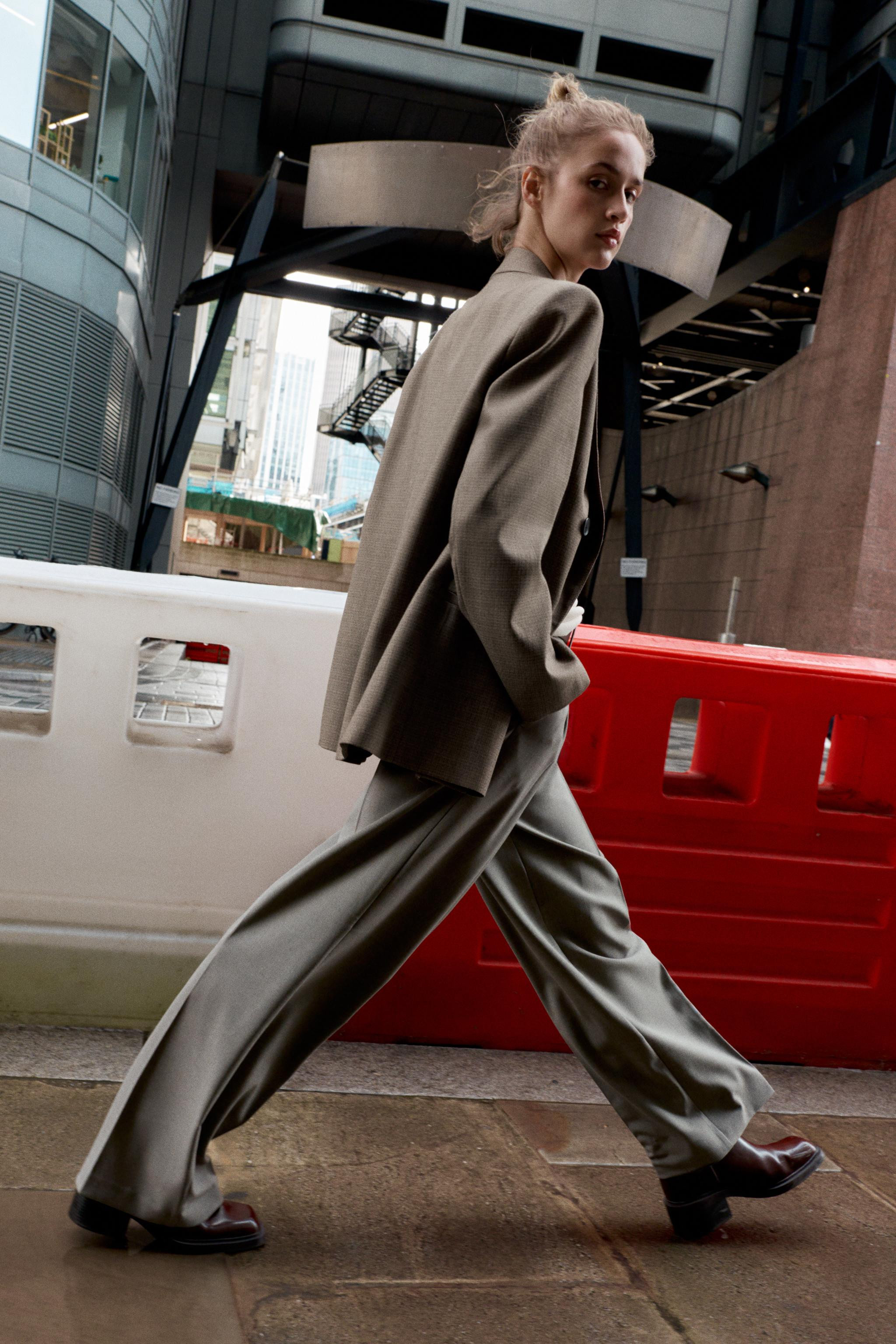 STRAIGHT LEG BELTED PANTS | Zara US