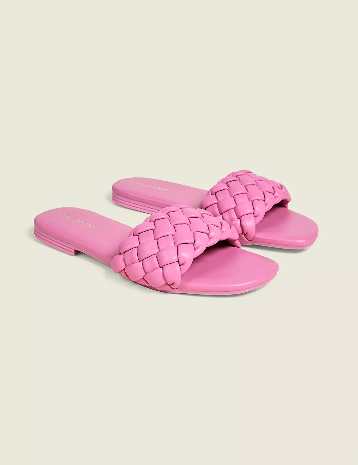 Dream Cloud Braided Faux-Leather Slide | Lane Bryant (US)