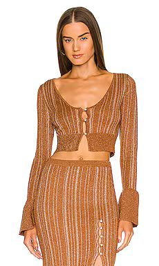 LPA Vance Mini Cardigan in Bronze from Revolve.com | Revolve Clothing (Global)