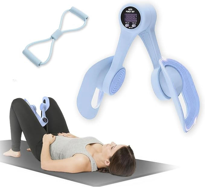 Thigh Trainer,LED Exercise Counter, 360°Adjustable Pelvic Floor Muscle Trainer for Women - Inner... | Amazon (US)