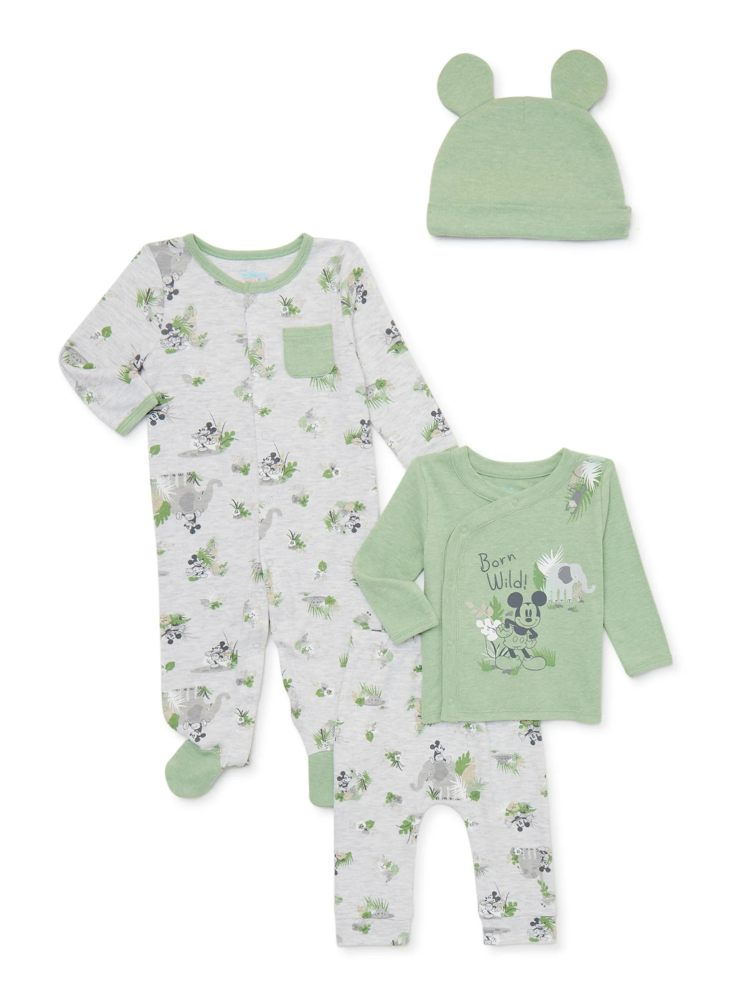 Disney Baby Wishes + Dreams Baby Boy Mickey Mouse Sleep 'n Play and Welcome Home Set, 4-Piece, Ne... | Walmart (US)