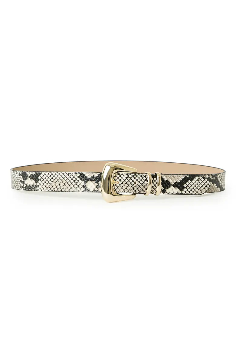 B-Low the Belt Milan Python Print Leather Belt | Nordstrom | Nordstrom