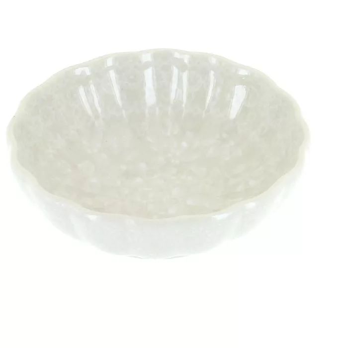 Blue Rose Polish Pottery White Lace Small Scallop Bowl | Target