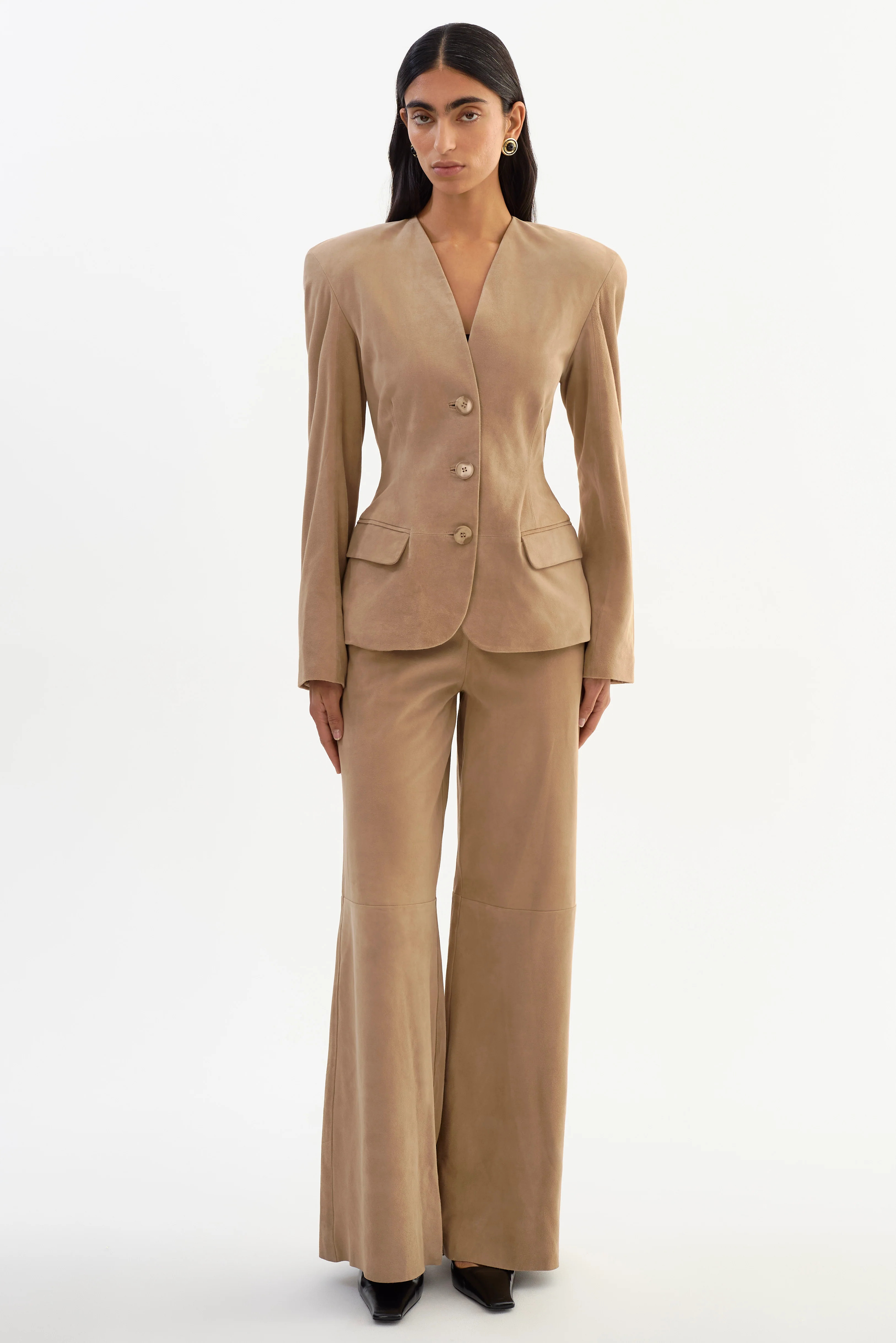 ELISE | Wide-Leg Suede Pants | LAMARQUE