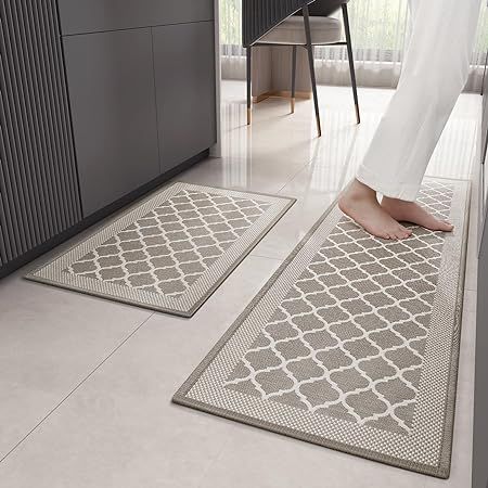 Color G Kitchen Rugs Mats Sets of 2, Non Skid Washable Kitchen Runner Rug for Floor, Front of Sin... | Amazon (US)