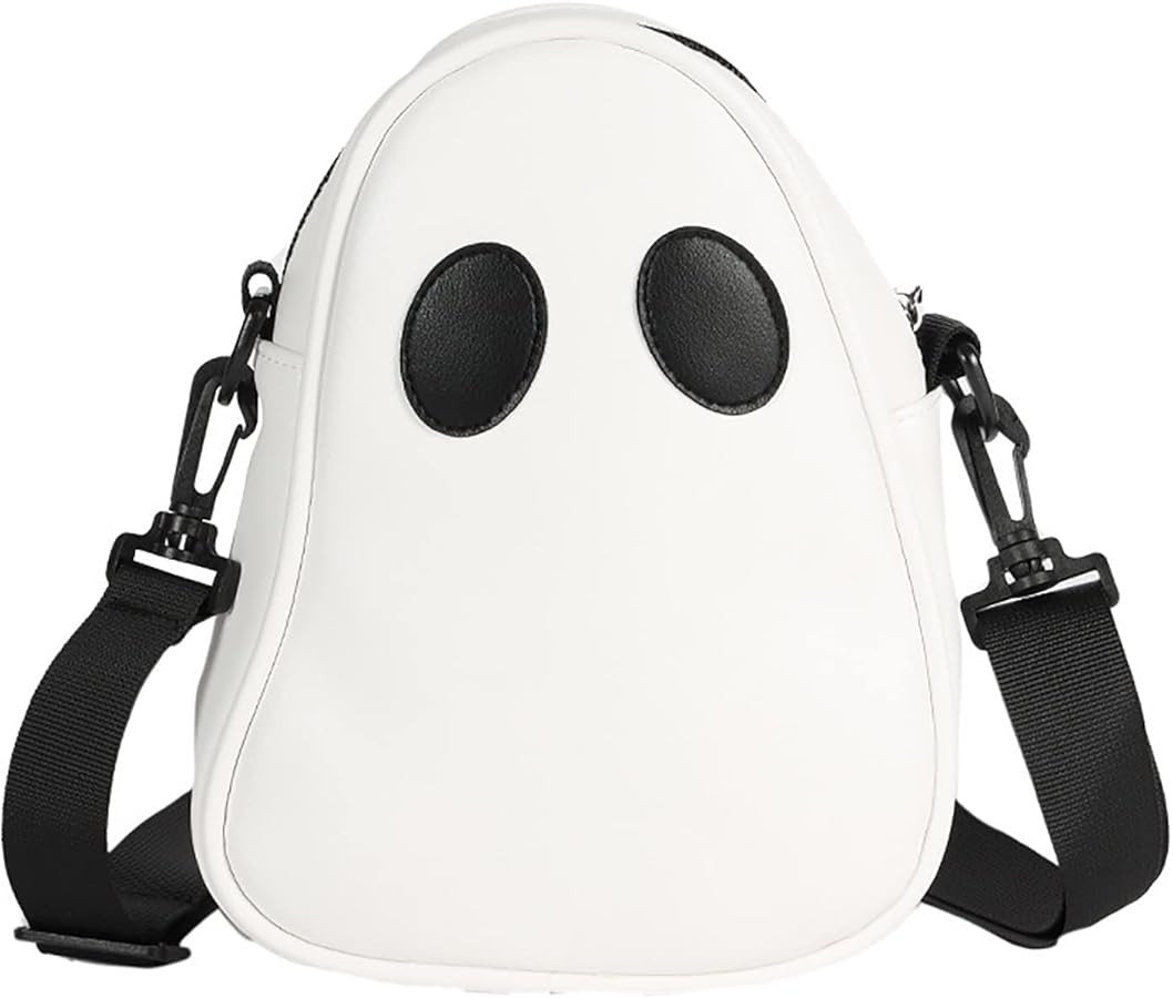 Halloween Purse Novelty Ghost Purse for Women Men Cute Crossbody Bag Satchel Bag Novelty Shoulder... | Amazon (US)