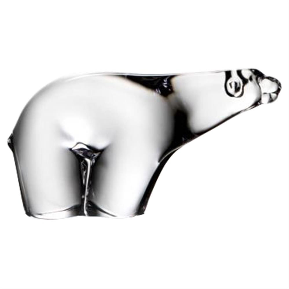 Simon Pearce Modern Classic Small Glass Polar Bear | Kathy Kuo Home