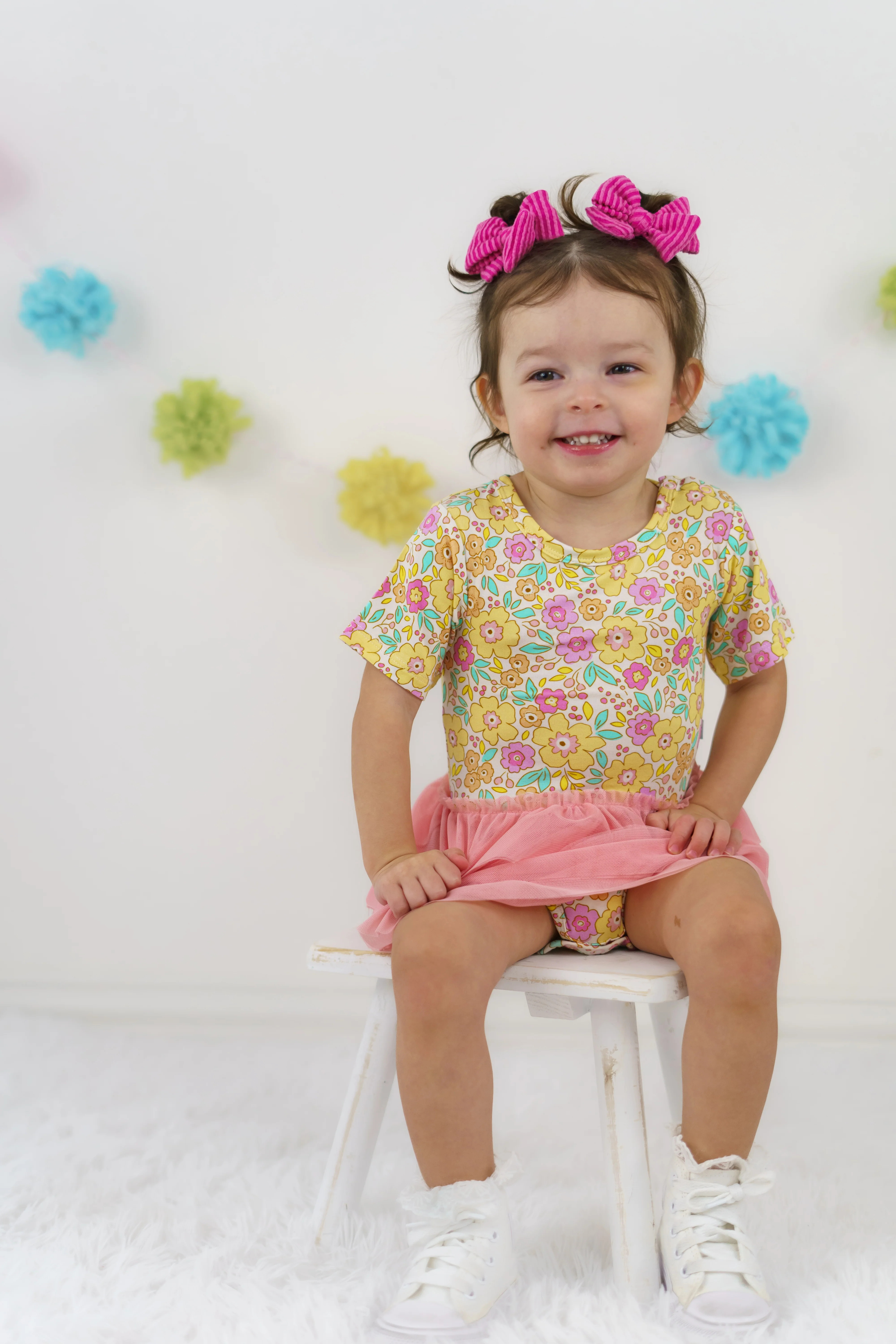 BLOOMIN' WILDFLOWERS DREAM TUTU BODYSUIT DRESS | DREAM BIG LITTLE CO