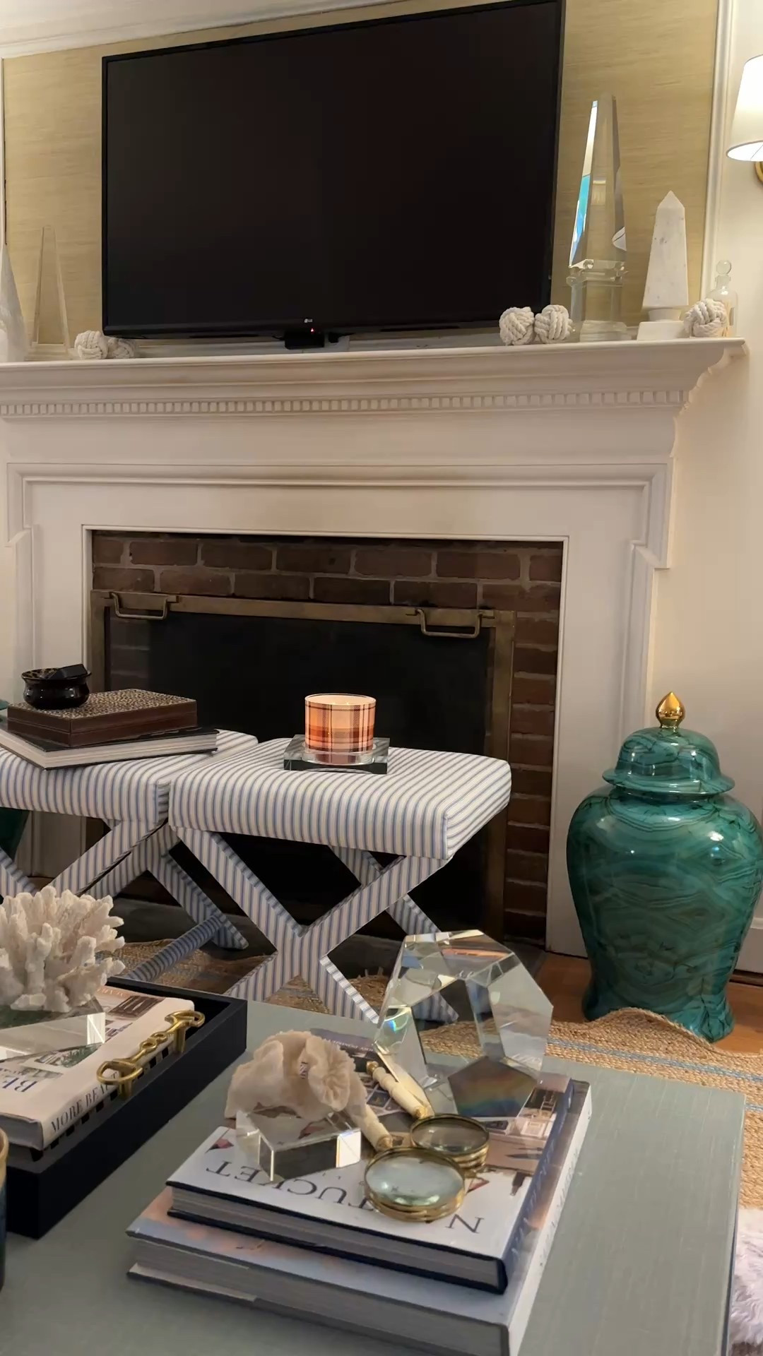 Had a rainy morning in Connecticut. Cozy living room details 🍁

#LTKStyleTip #LTKHome #LTKFindsUnder100