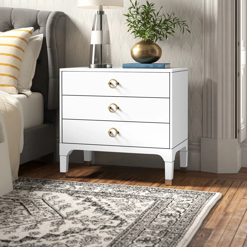 Quincy 3 - Drawer Nightstand | Wayfair North America