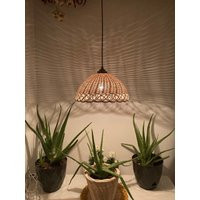 Rattan Pendant Lamp Chandelier Lighting | Etsy (US)