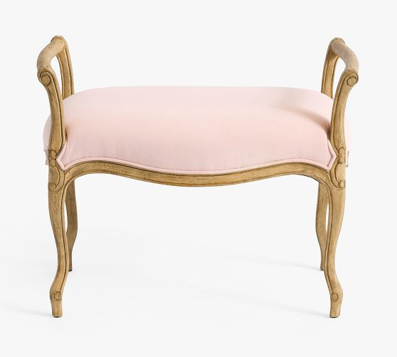 LoveShackFancy Upholstered Vanity Stool | Pottery Barn (US)