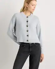 100% Organic Cotton Cropped Cardigan | Quince