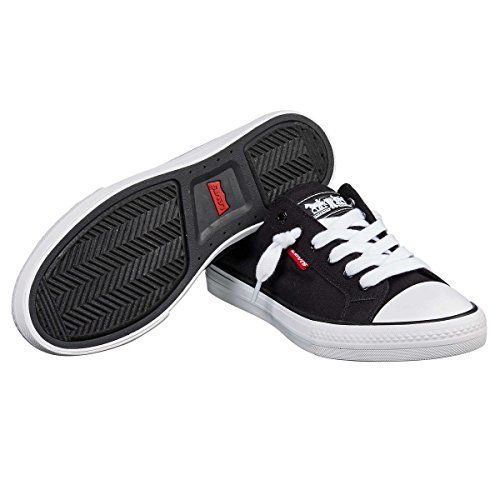 Levi's Women's Stan G Black Sneakers Comfort Tech, Size 6 | Amazon (US)