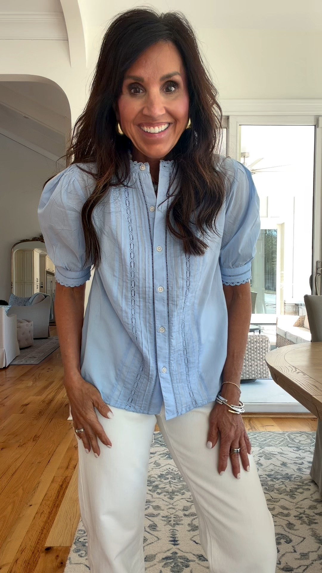 Spring Fashion  
Top- small
Denim 26


#LTKSeasonal #LTKOver40