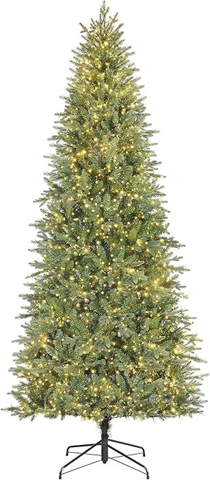 Haute Decor 9 Foot Queensbury Fir with 2700 Cluster 8-Function LED Lights, Including Twinkle - Ex... | Amazon (US)