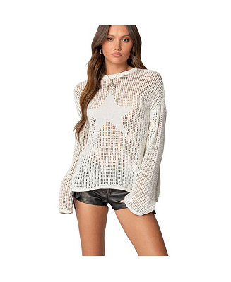 Women's Seeing Stars Oversized Sweater | Macy's