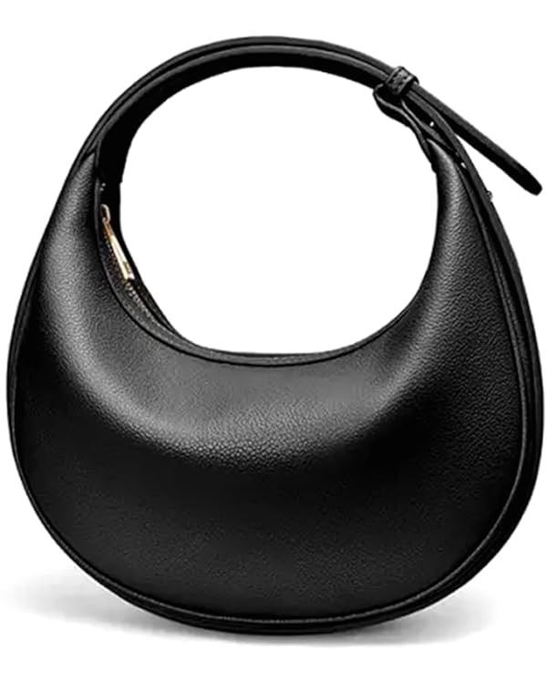 Fashion Shoulder Bag for Women Crescent Hobo Purses PU Leather Handbag Tote Adjustable CrossBody ... | Amazon (US)