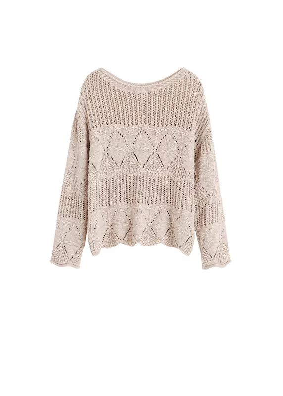 MANGO Pullover 'Cottage' in nude | ABOUT YOU (DE)