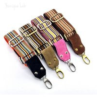 Multicolored Webbing With Adjuster & Leather Finishing 125 cm /49.21 Inches, Messenger Strap Hooks,  | Etsy (US)